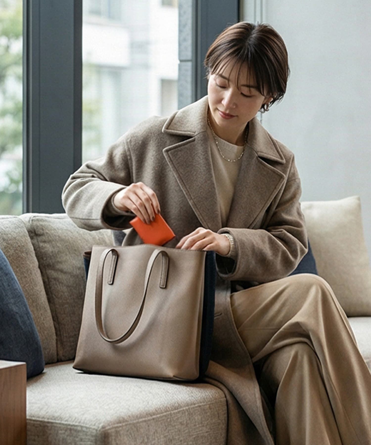 STYLE DELI「【DELI by】フラップデザインリアルレザーコイン＆カードウォレット」|名刺入れ・カードケース|