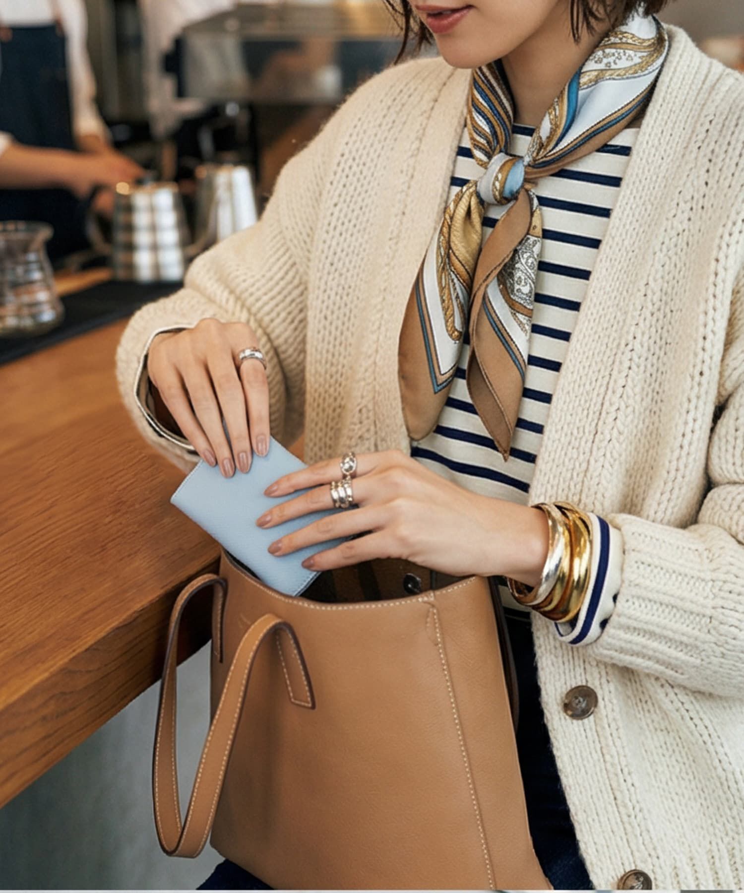 STYLE DELI「【DELI by】フラップデザインリアルレザーコイン＆カードウォレット」|名刺入れ・カードケース|