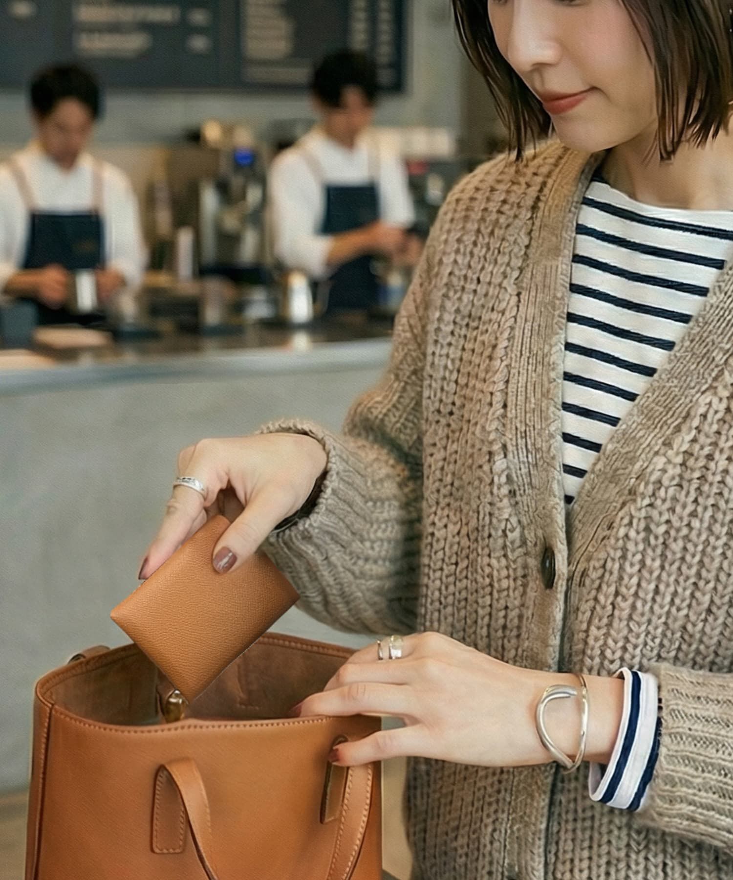 STYLE DELI「【DELI by】フラップデザインリアルレザーコイン＆カードウォレット」|名刺入れ・カードケース|