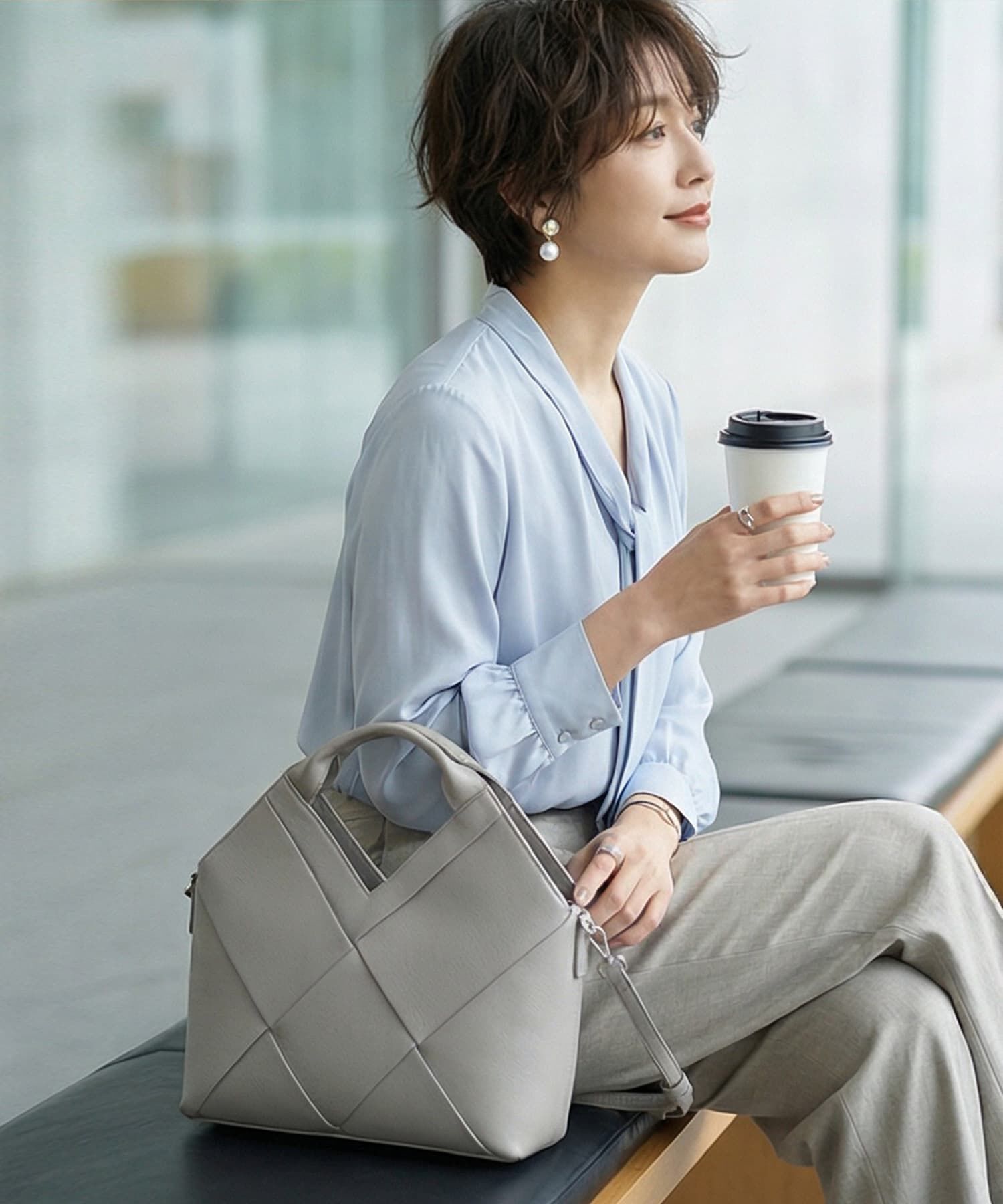 STYLE DELI「【DELI by】リアルレザー編み込み・2WAYワンハンドルバッグ」|ショルダー・メッセンジャー|