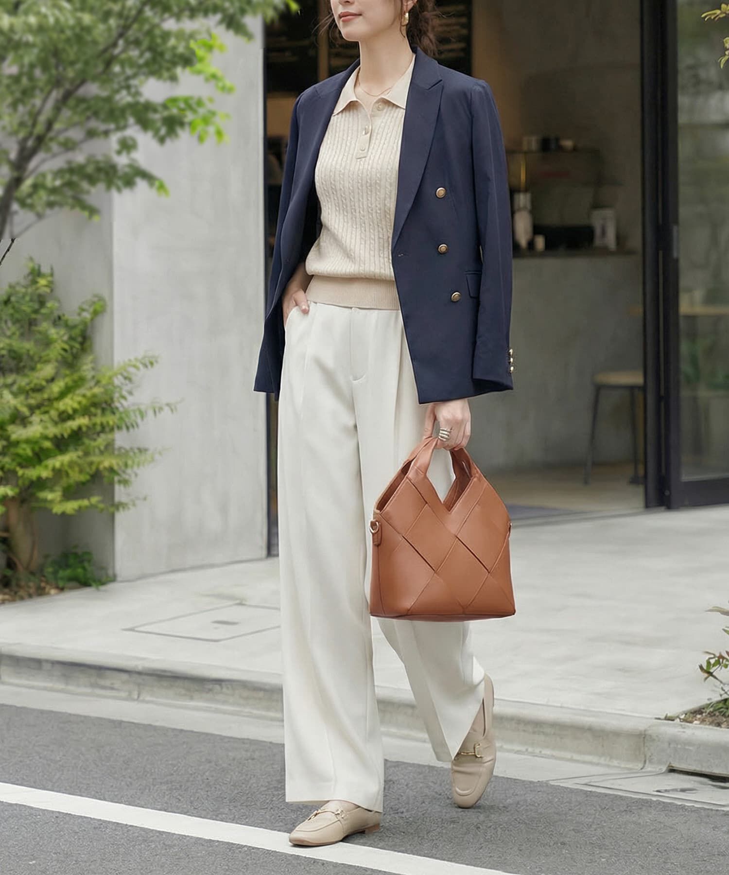 STYLE DELI「【DELI by】リアルレザー編み込み・2WAYワンハンドルバッグ」|ショルダー・メッセンジャー|