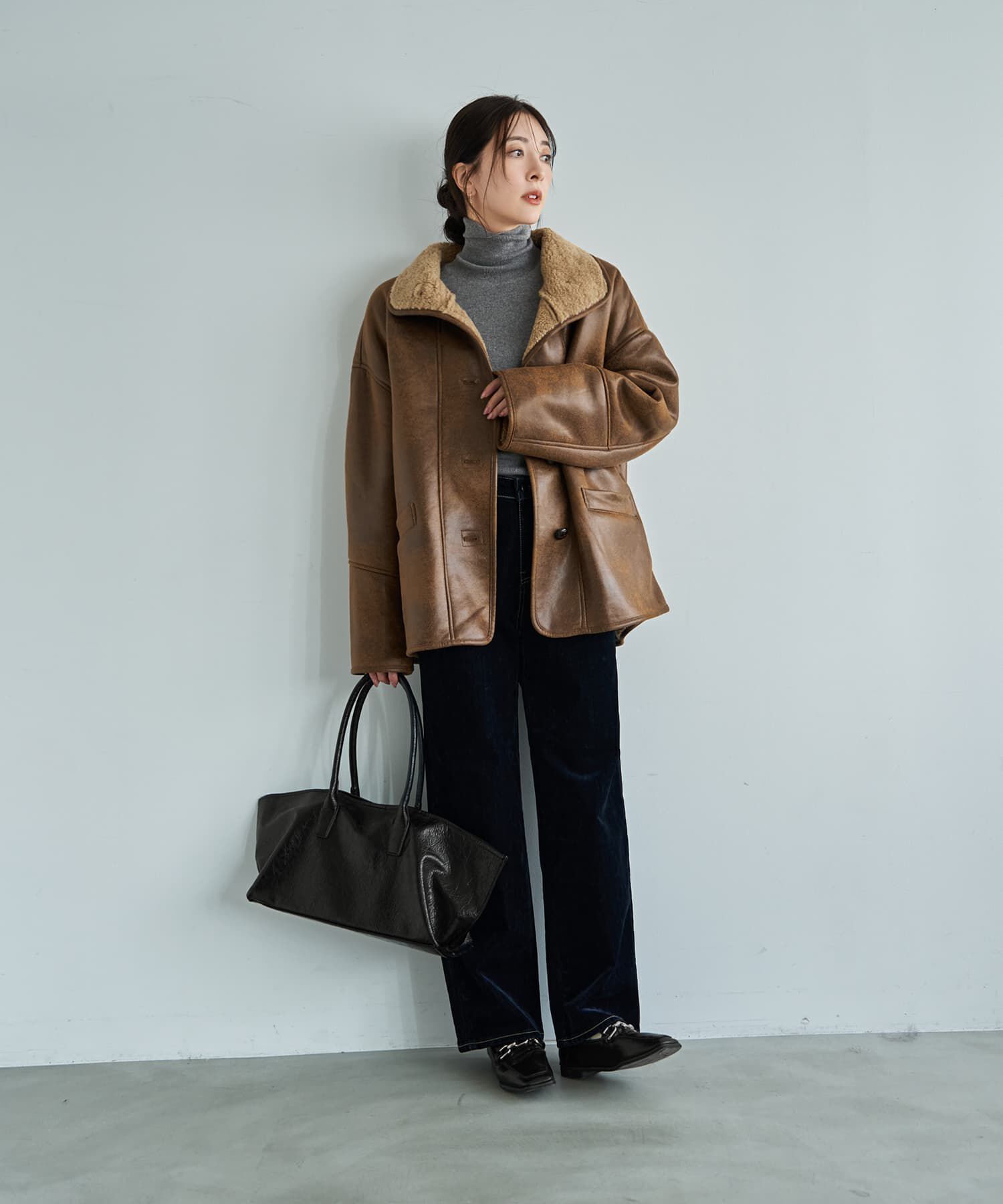 STYLE DELI「フェイクムートンオーバーコート」|その他|