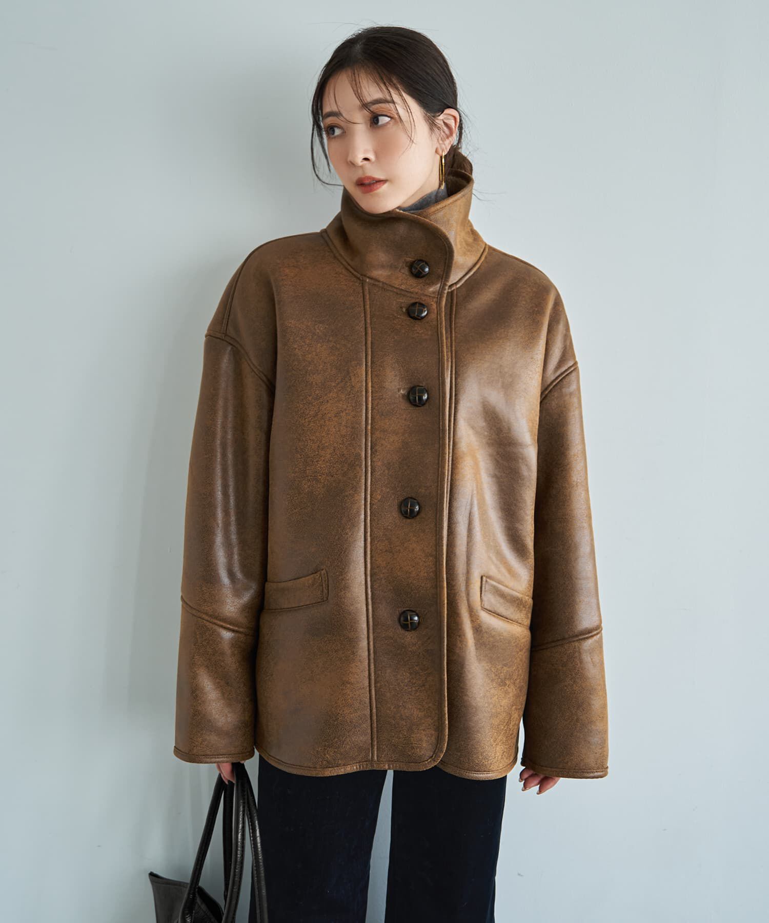 STYLE DELI「フェイクムートンオーバーコート」|その他|