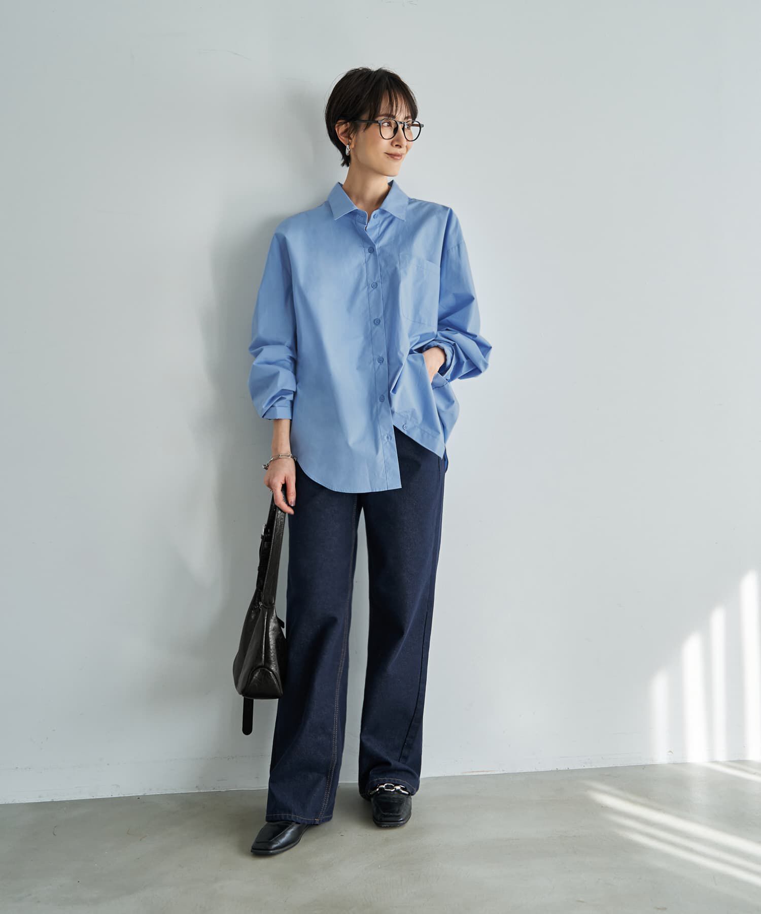 STYLE DELI「ハリ感ゆったりBASICシャツ」|シャツ・ブラウス|