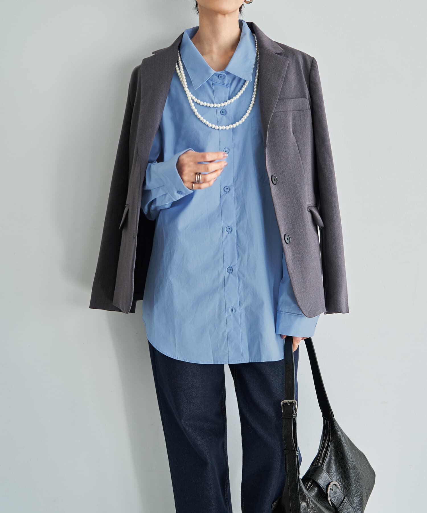 STYLE DELI「ハリ感ゆったりBASICシャツ」|シャツ・ブラウス|