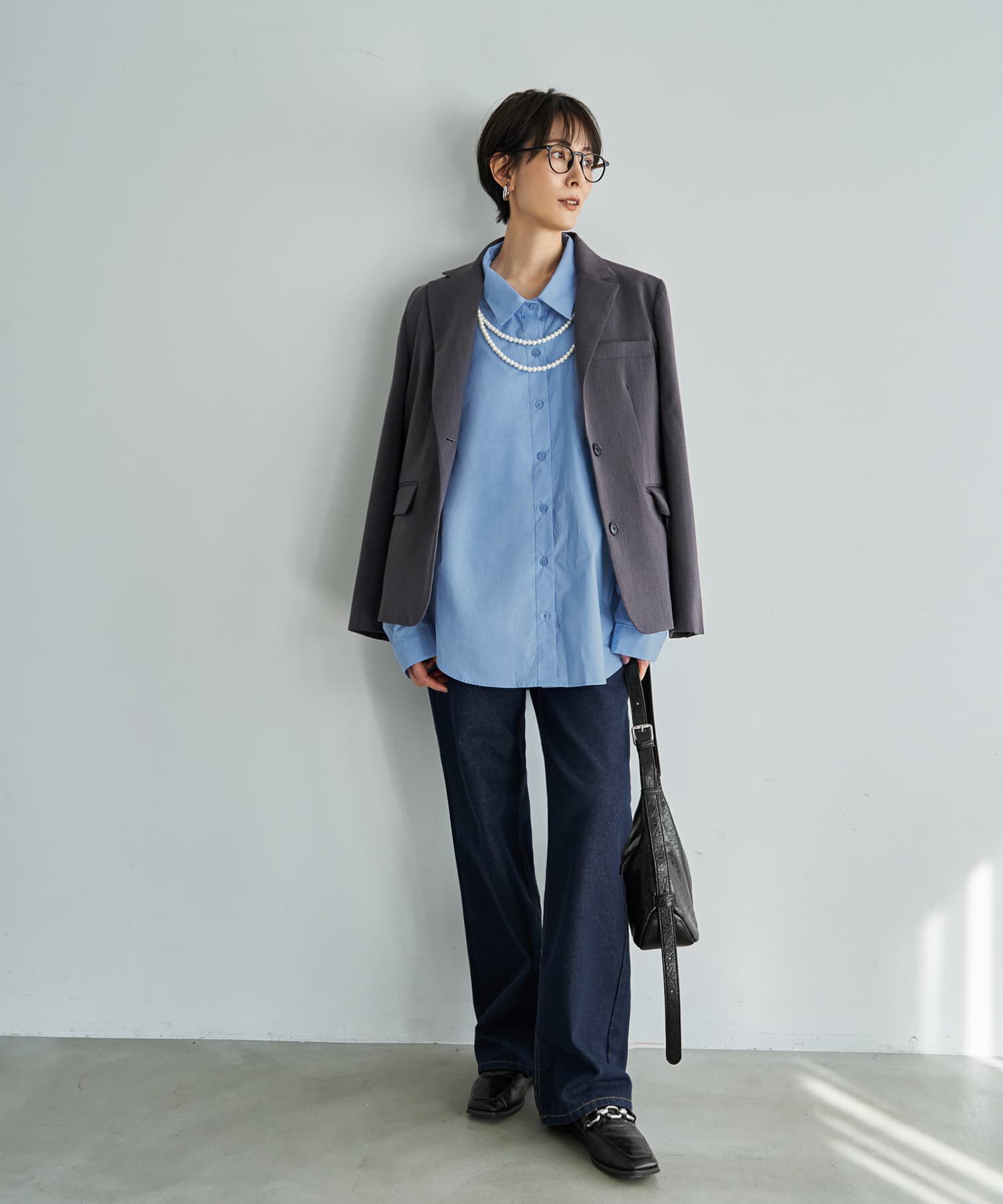 STYLE DELI「ハリ感ゆったりBASICシャツ」|シャツ・ブラウス|