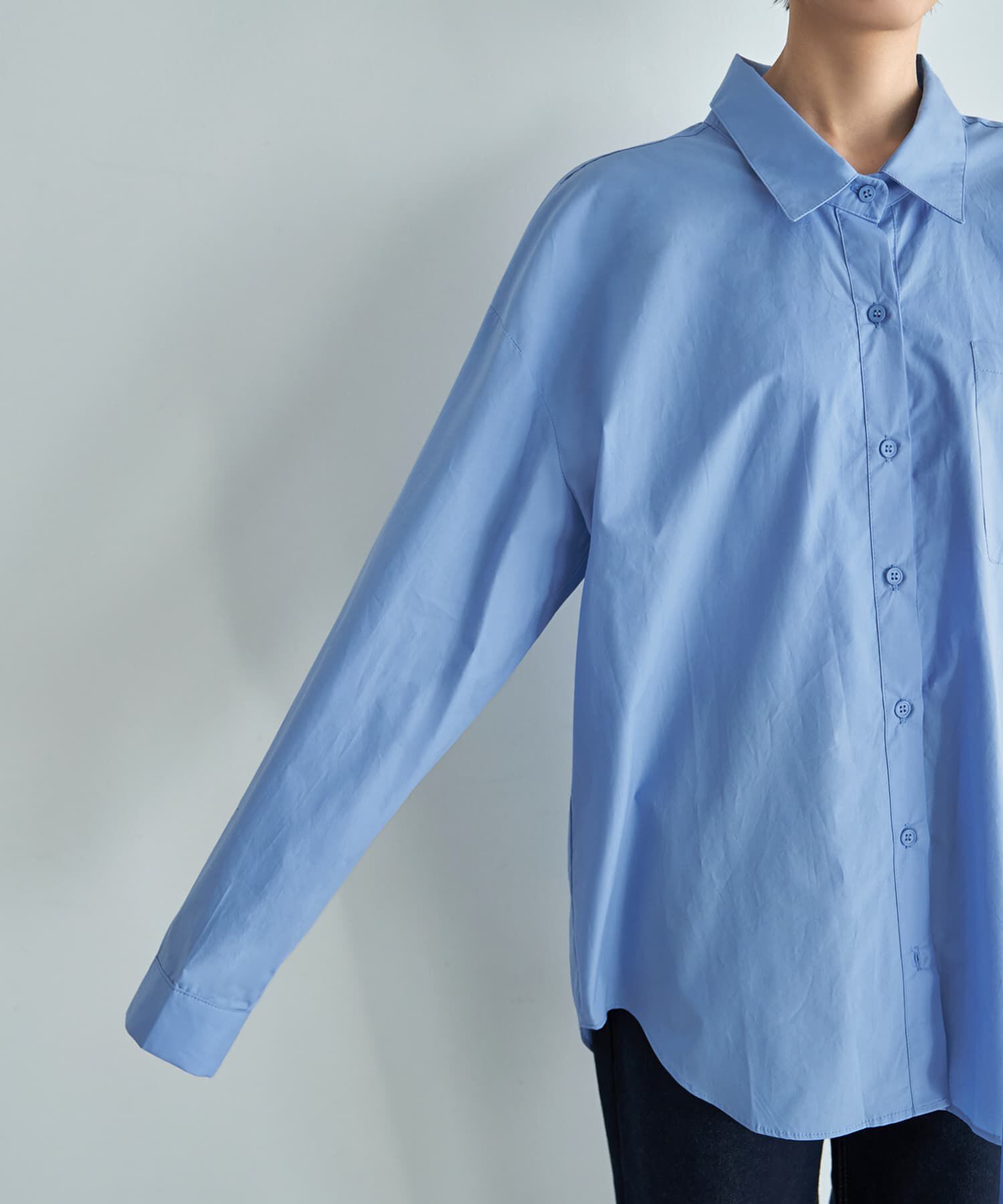 STYLE DELI「ハリ感ゆったりBASICシャツ」|シャツ・ブラウス|