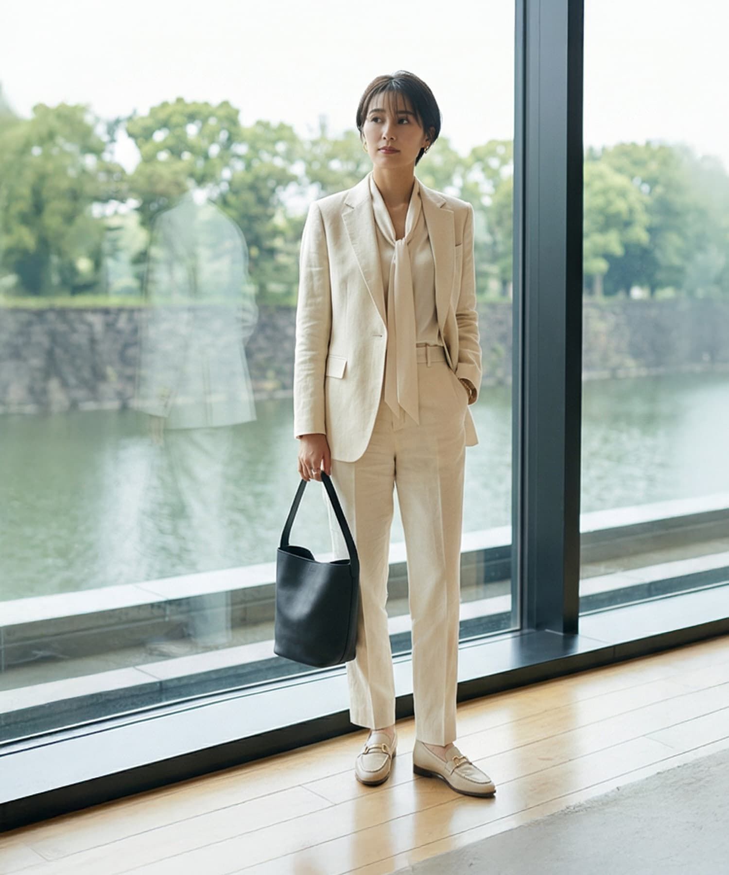 STYLE DELI「【DELI by】ミニマルバケットリアルレザーバッグ（レギュラー）」|トートバッグ|