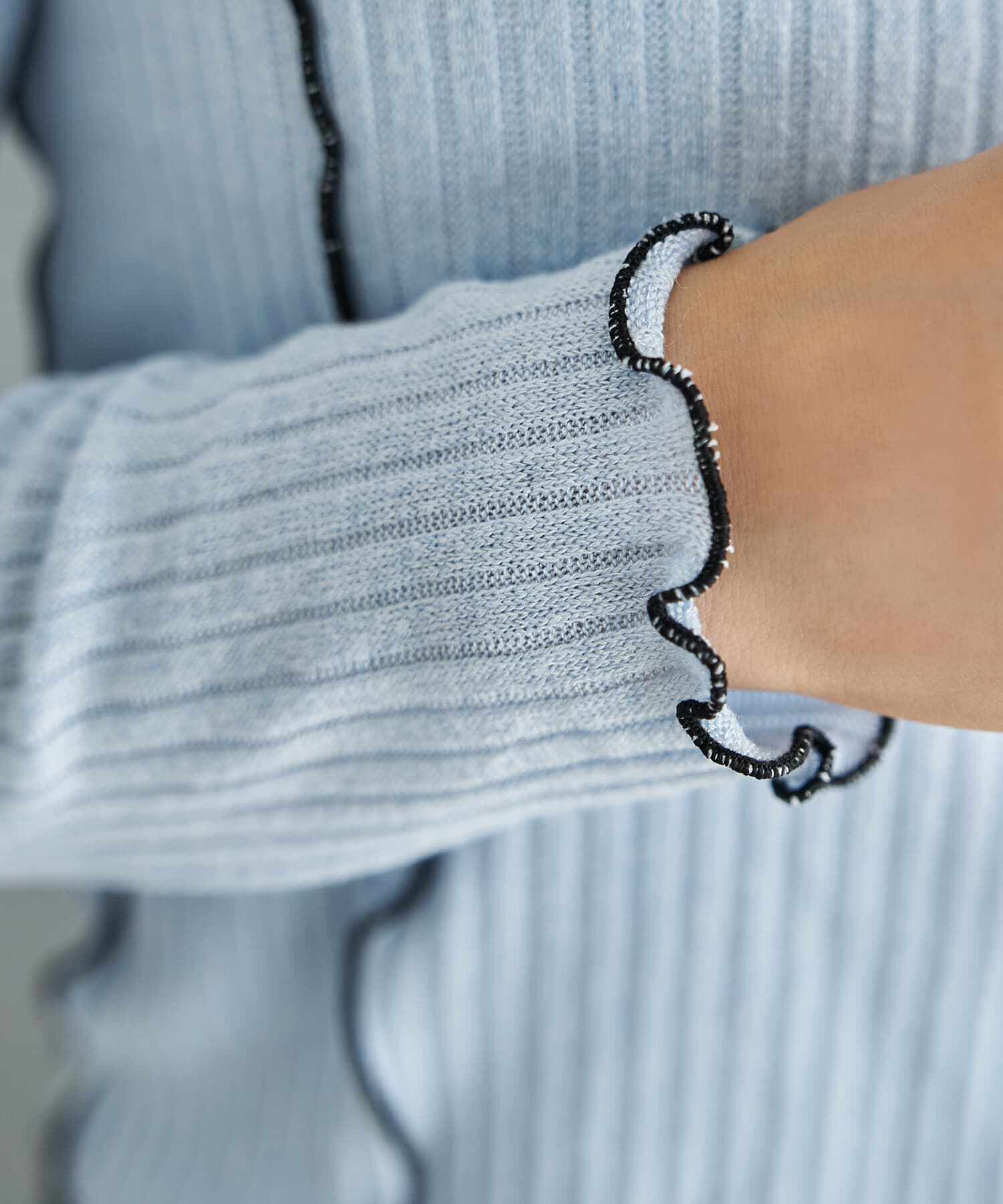 STYLE DELI「メロウリブ◆フリルライントップス」|Tシャツ・カットソー|