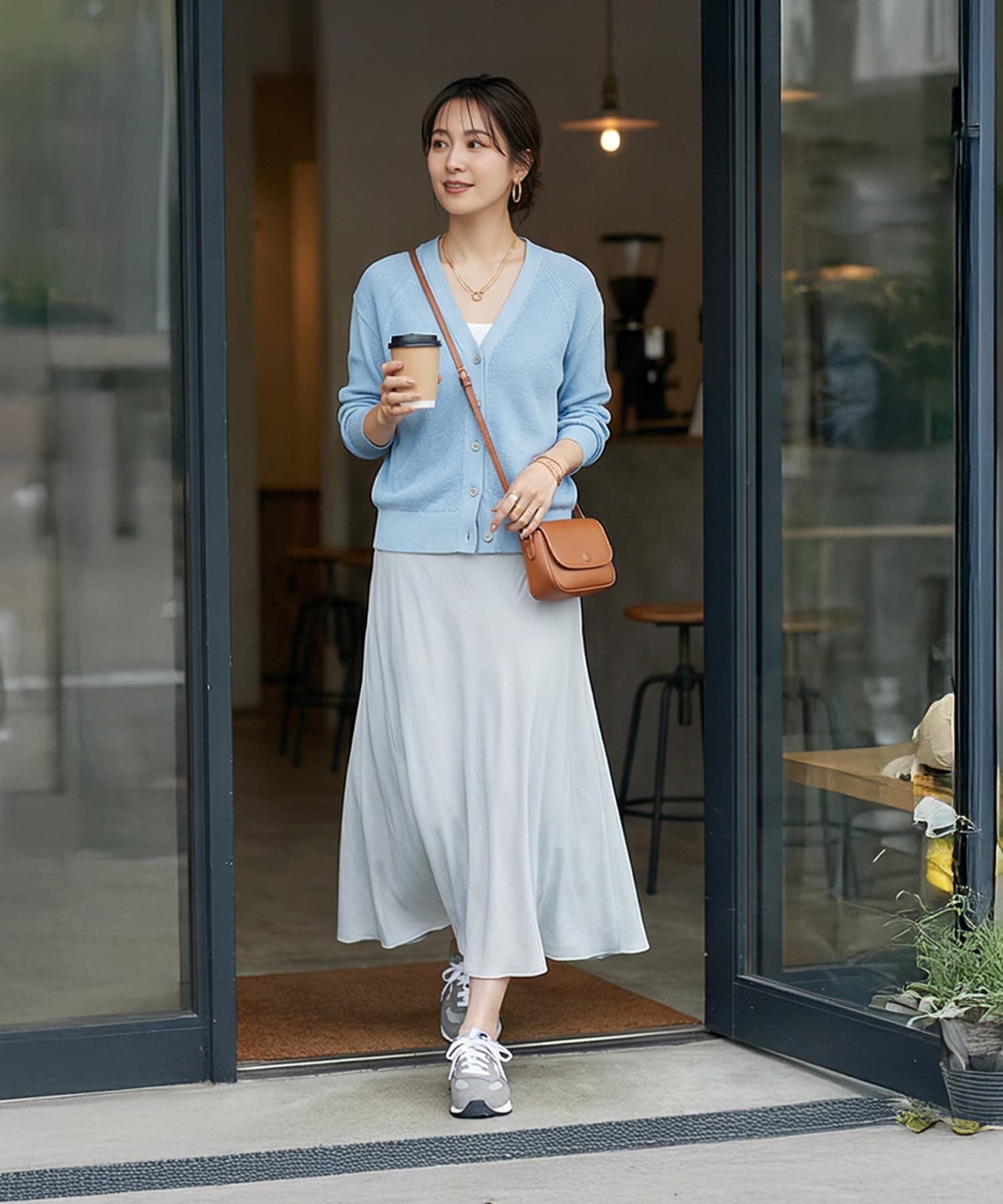 STYLE DELI「【DELI by】ダブルリングモチーフステンレスネックレス」|ネックレス|