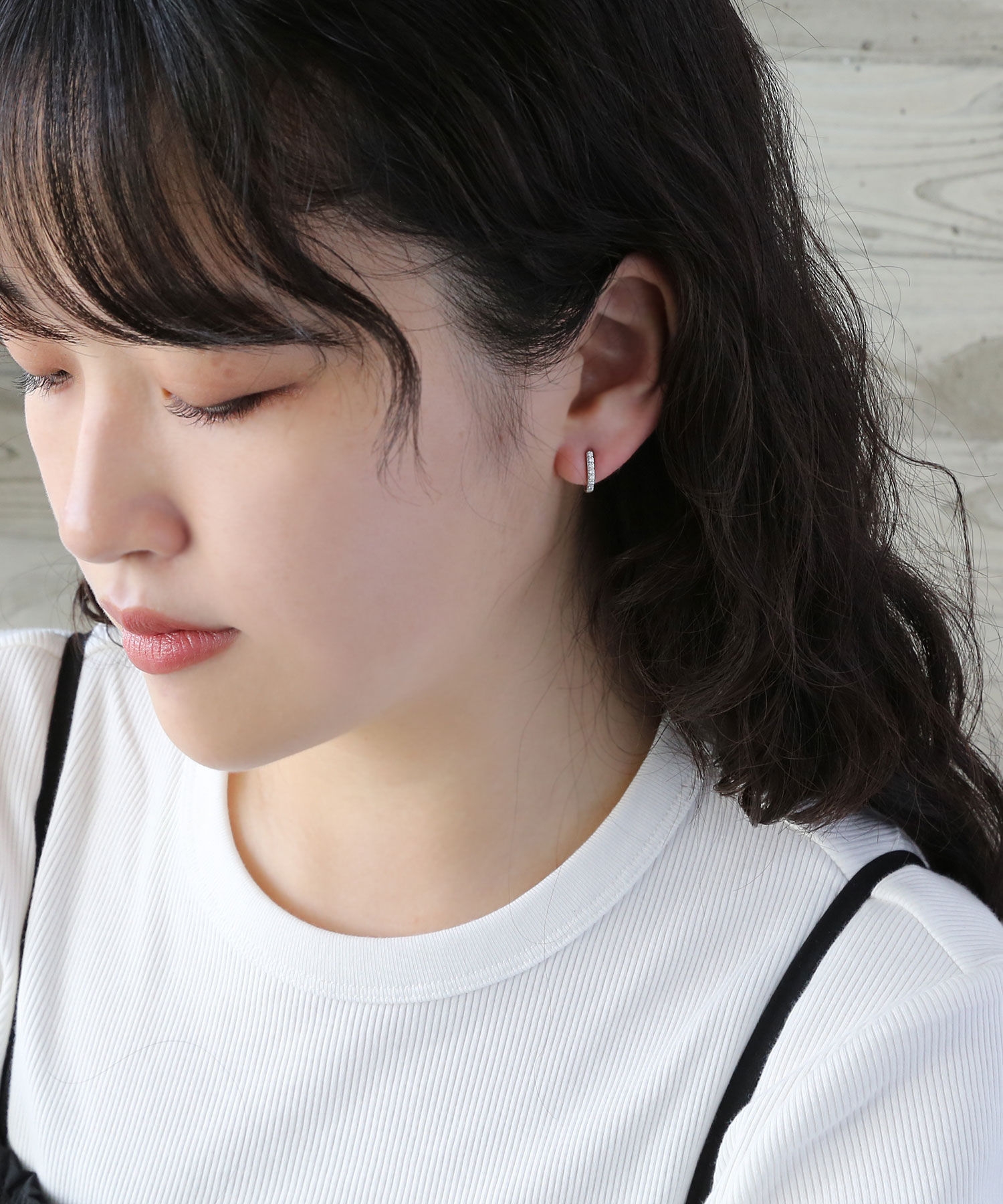 colleca la「Iラインストーンイヤリング」|イヤリング|