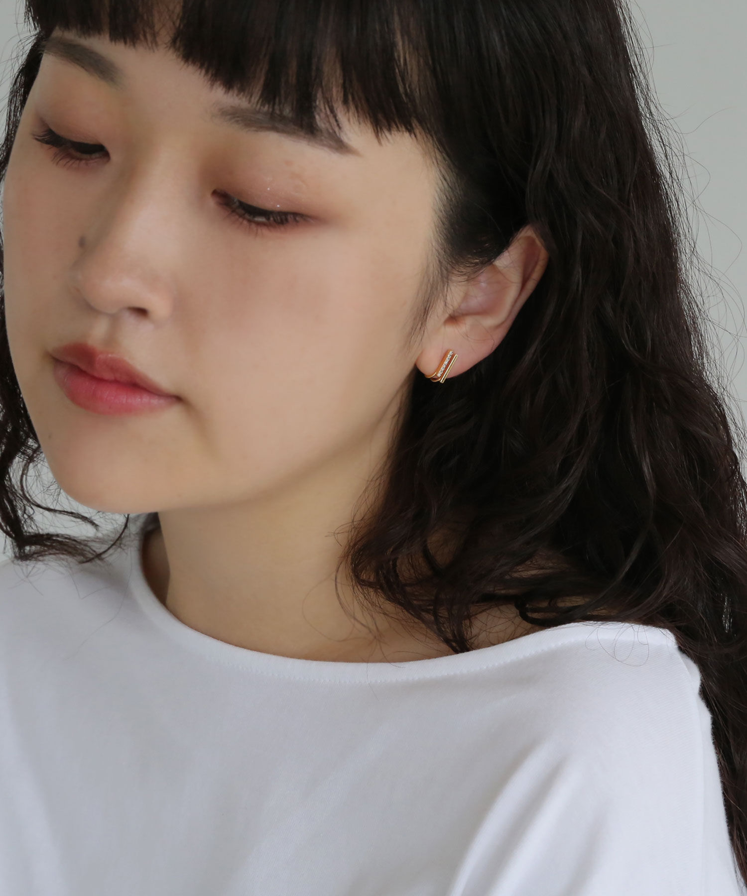 colleca la「ノンホール・2ラインイヤリング」|イヤリング|