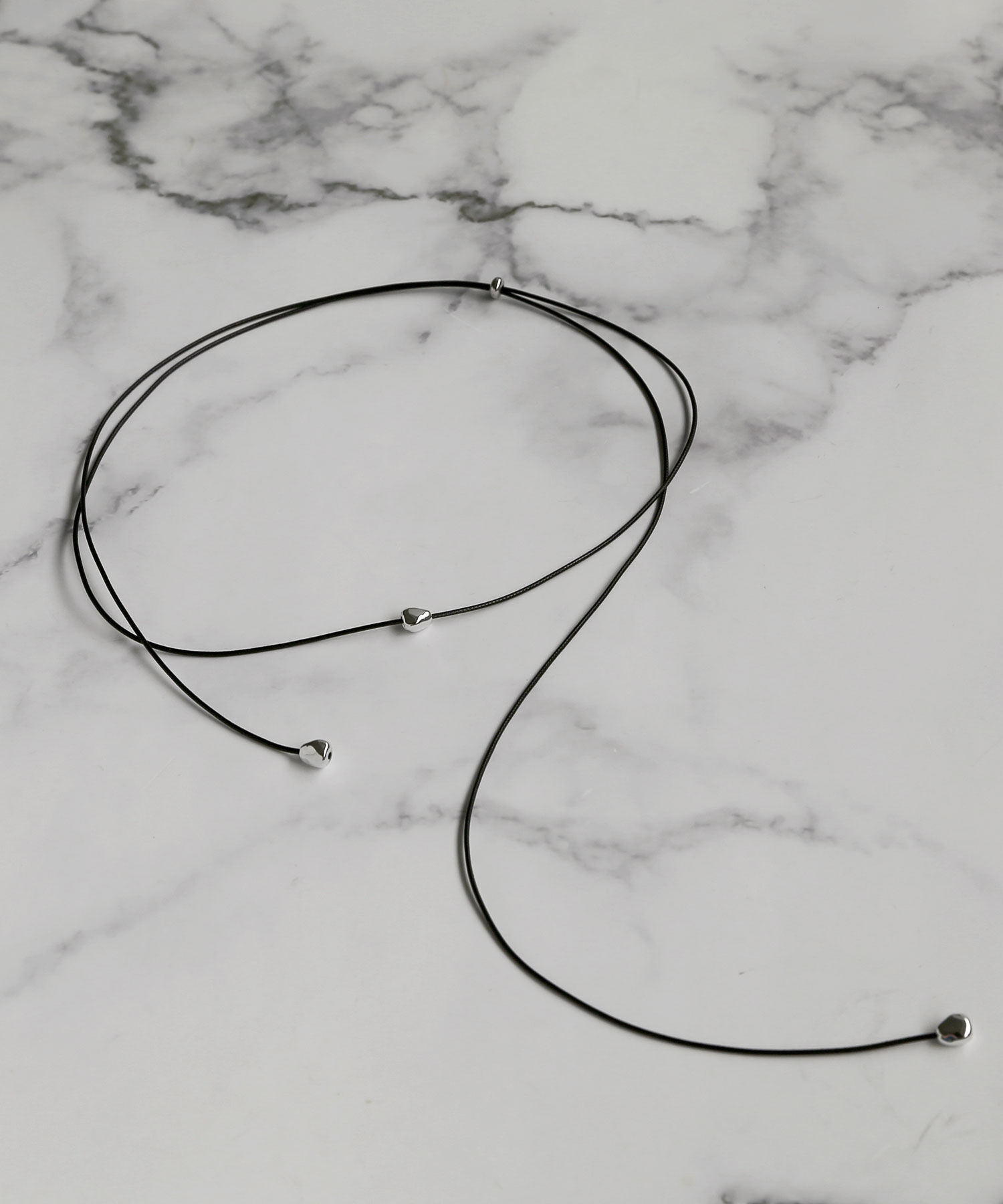 colleca la「ポイントスリムコードチョーカー/ネックレス」|ネックレス|シルバー