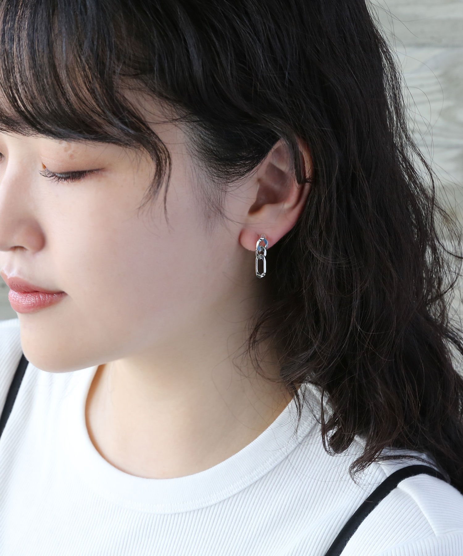 colleca la「樹脂ノンホール・フィガロチェーンイヤリング」|イヤリング|