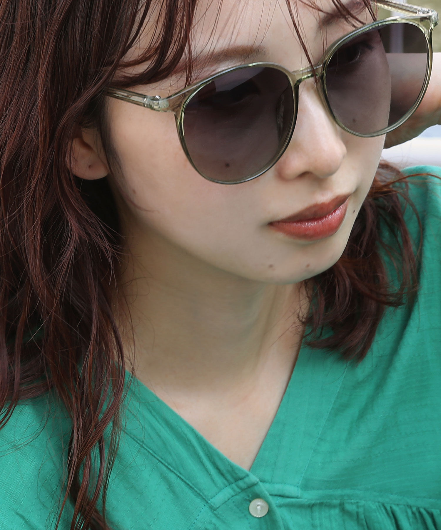 colleca la「大きめボストンサングラス」|サングラス|