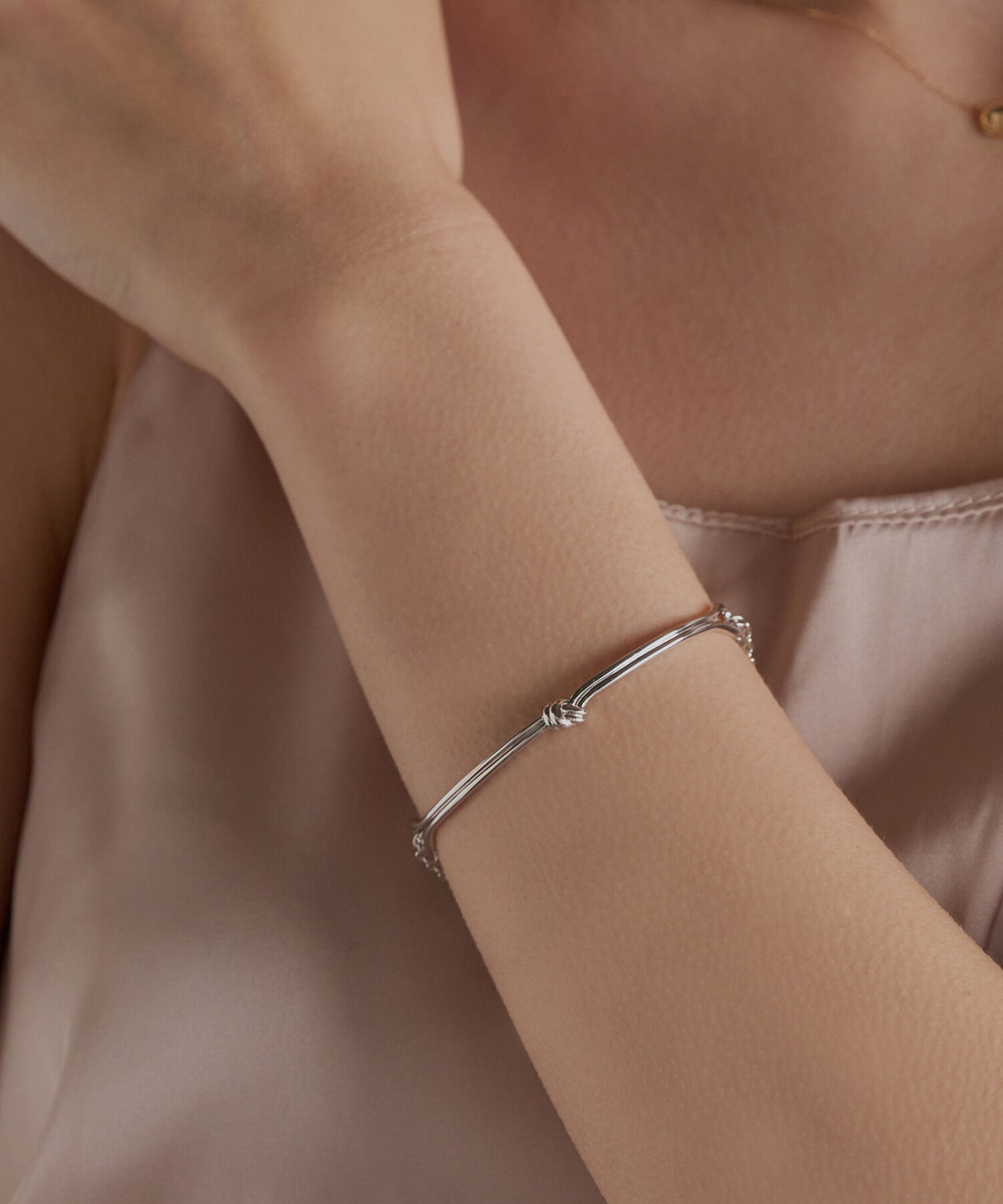 JUPITER「【SV925】ノットバングル/シルバー/ペア」|ブレスレット・バングル|