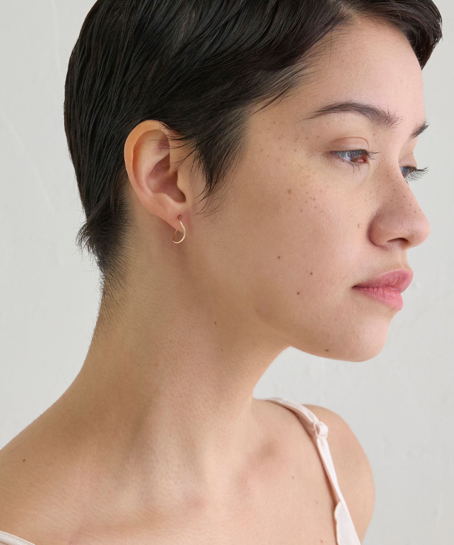 JUPITER「【K10】カーブフープピアス」|ピアス|