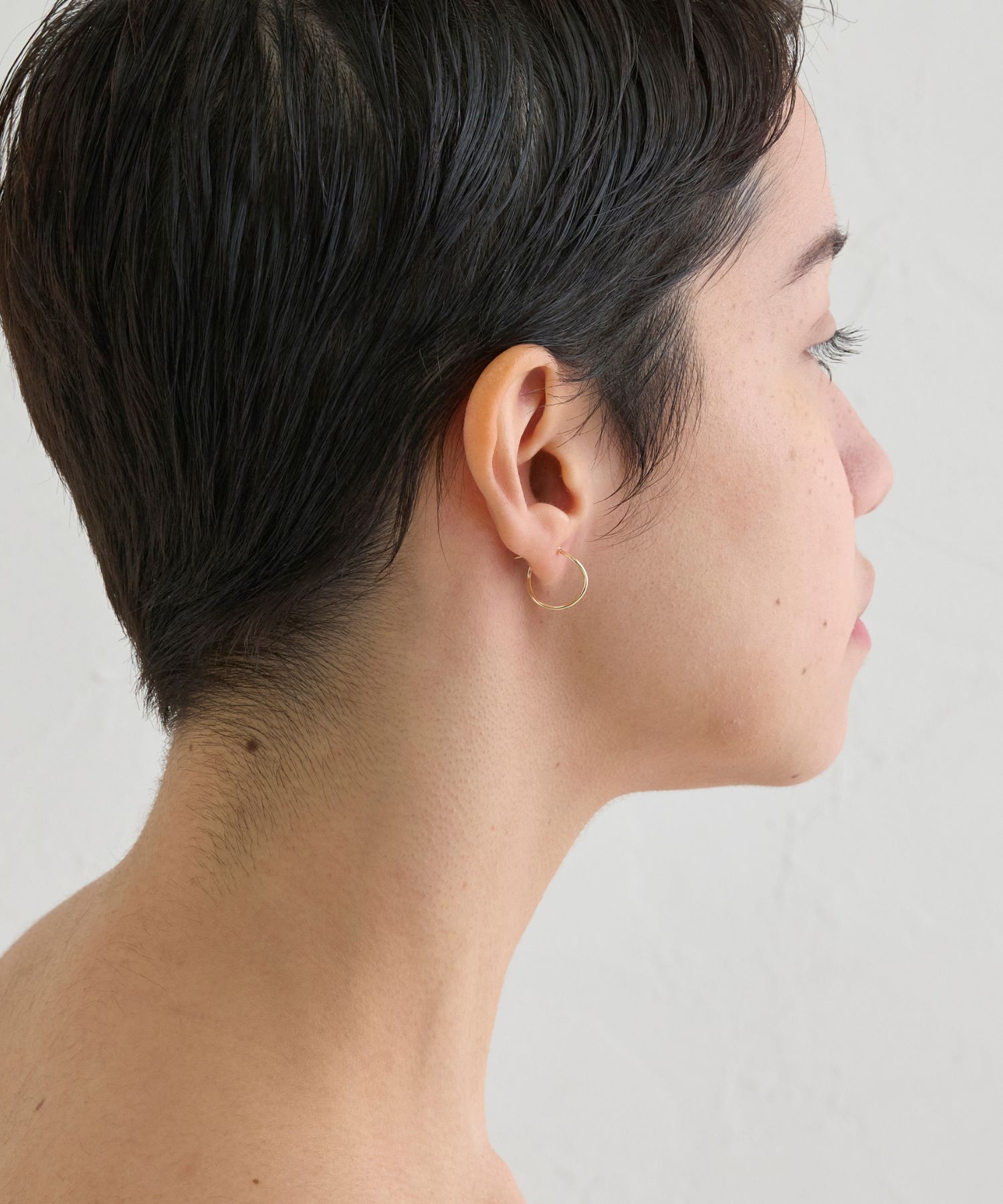 JUPITER「【K10】カーブフープピアス」|ピアス|