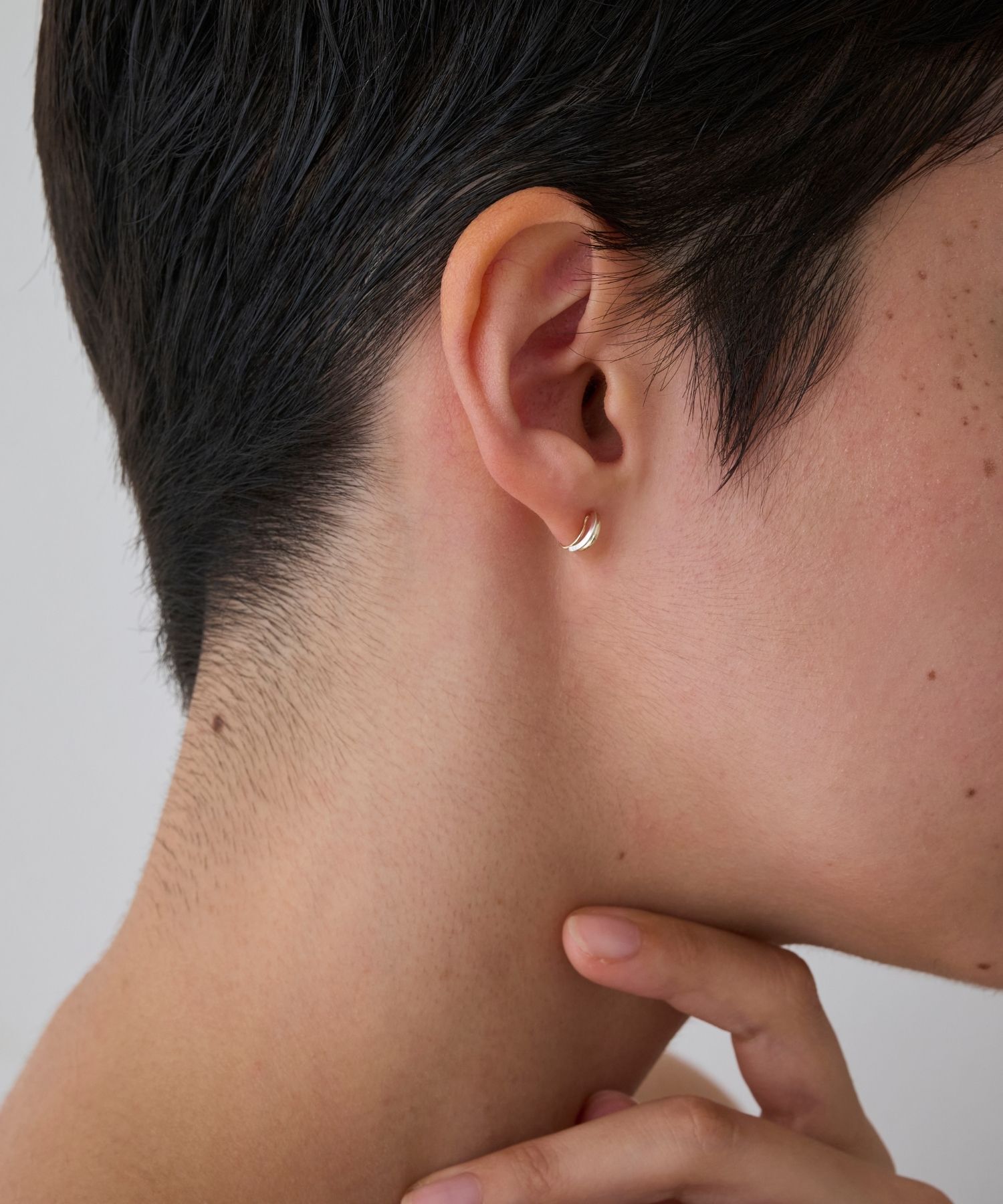 JUPITER「【K10&SV925】コンビカラーフープイヤリング　ゴールド&times;シルバー」|イヤリング|