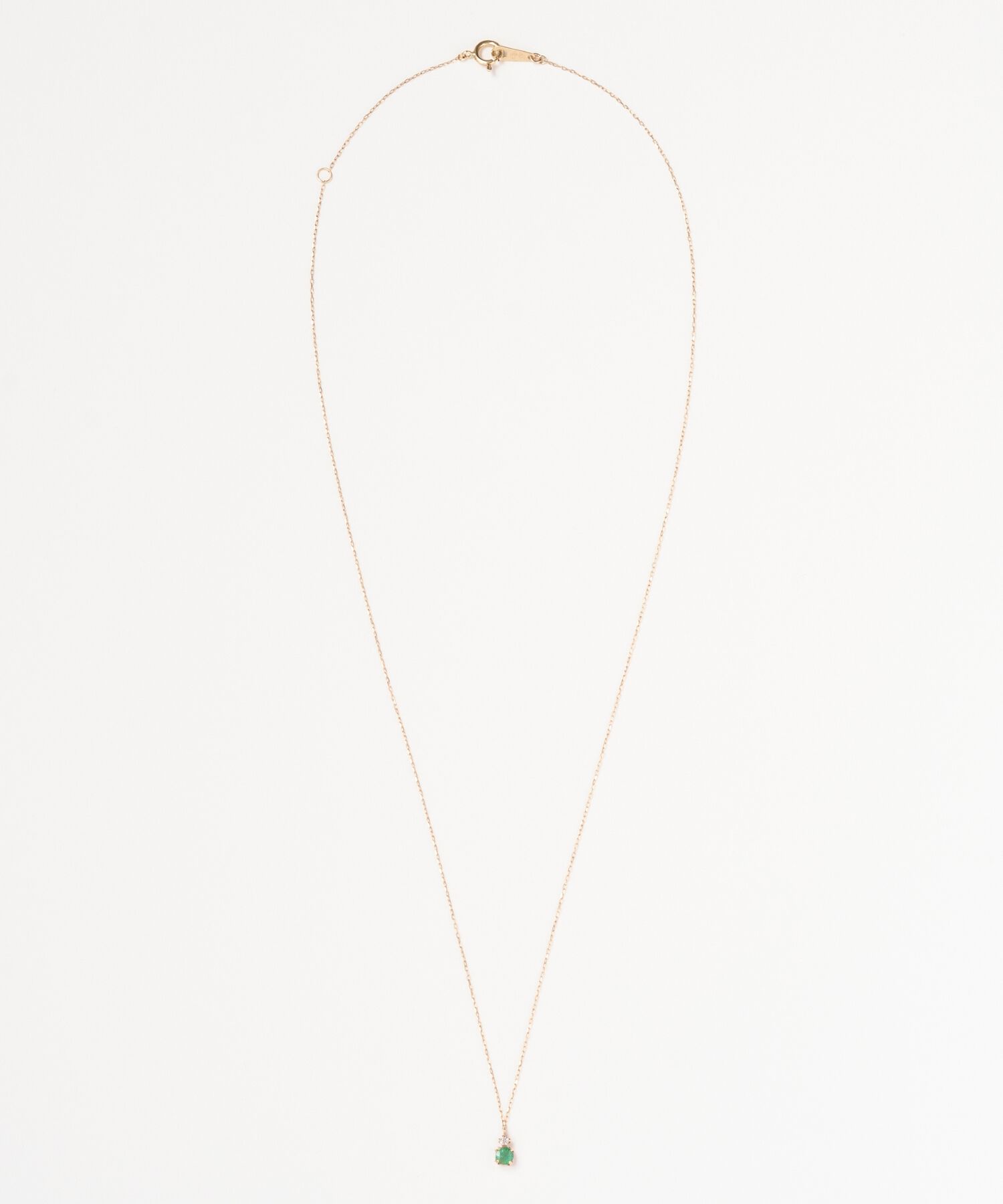 Phoebe「【K10】ジュエルラックネックレス　エメラルド/BOX付き/全長:40cm」|ネックレス|