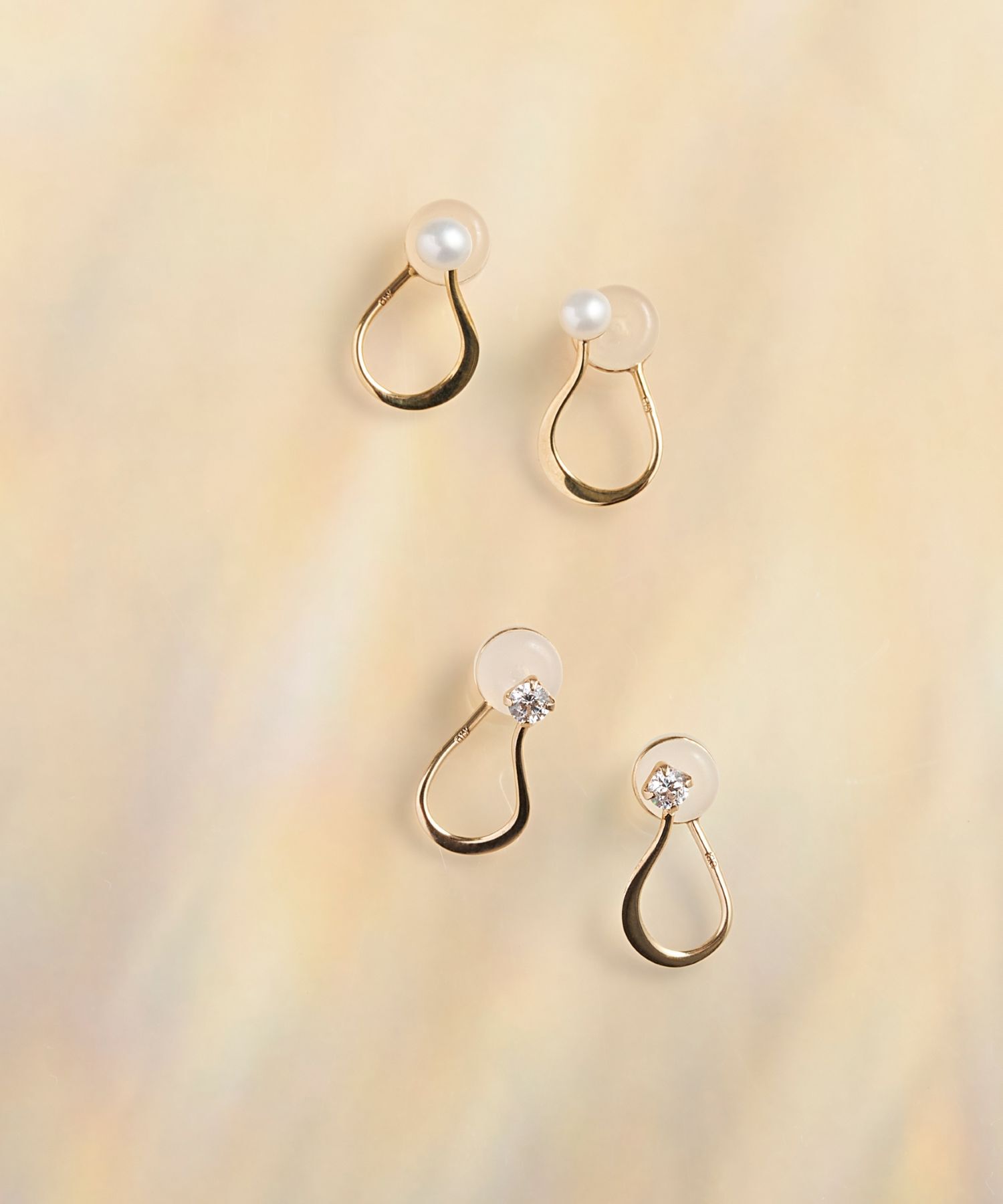 Phoebe「【 K10 】ビジュードロップイヤリング/BOX付き」|イヤリング|