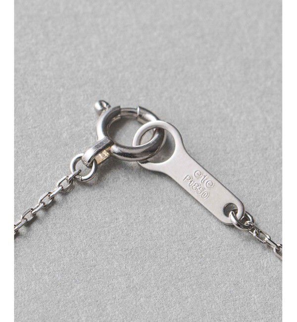 ete「PT900/850 ダイヤモンド 0.2ct ネックレス「ブライト」」|ネックレス|