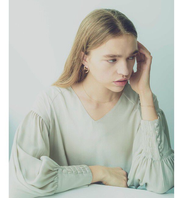 ete「ワンストローク イヤリング」|イヤリング|