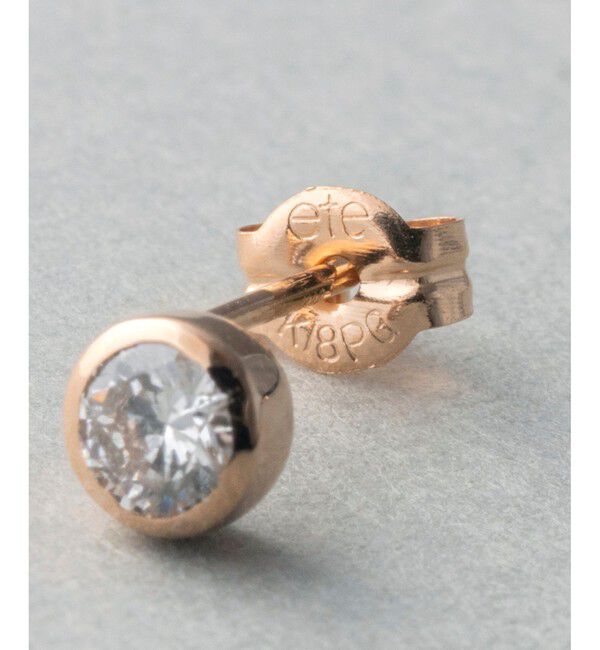 ete「K18 ダイヤモンド 0.3ct ピアス「ブライト」」|ピアス|