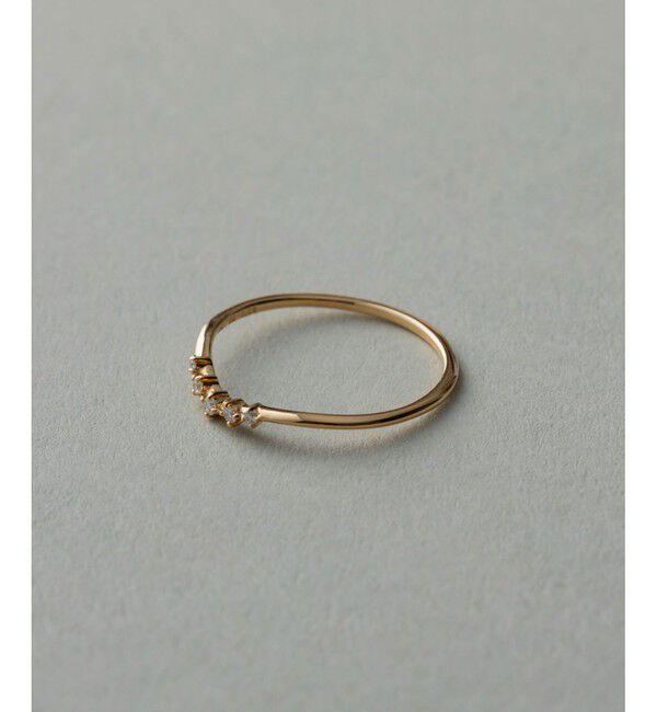 ete「[レイヤード] K18YG ダイヤモンド リング」|リング|