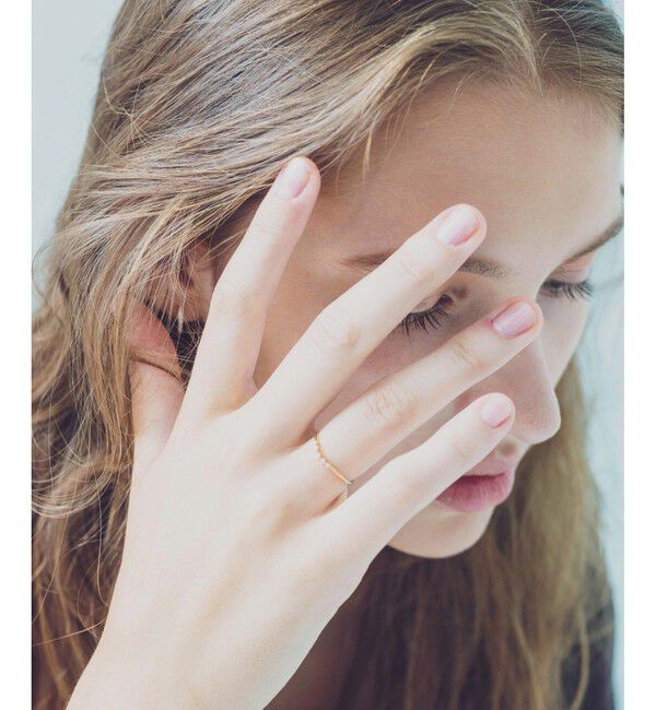 ete「[レイヤード] K18YG ダイヤモンド リング」|リング|