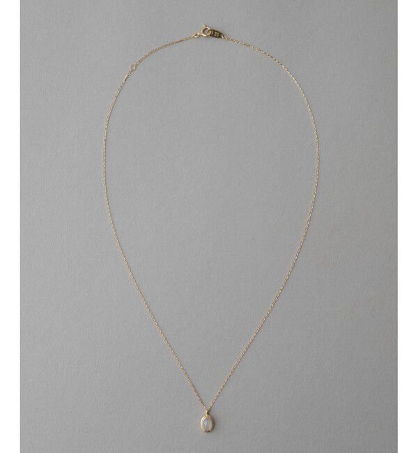 ete「K10YG ヴェール ナチュラルストーン ネックレス」|ネックレス|