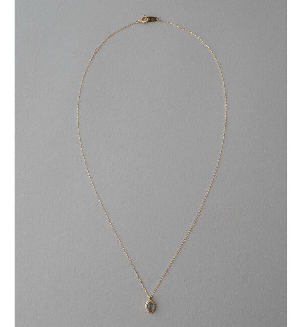 ete「K10YG ヴェール ナチュラルストーン ネックレス」|ネックレス|