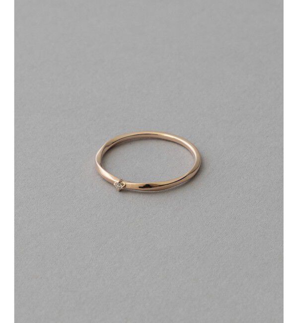 ete「[レイヤード] K10YG ダイヤモンド リング」|リング|