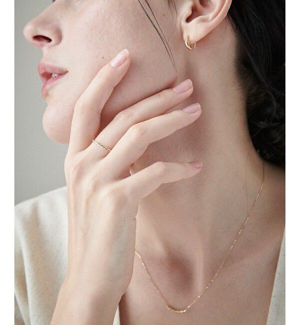 ete「[レイヤード] K10YG ツイスト リング」|リング|