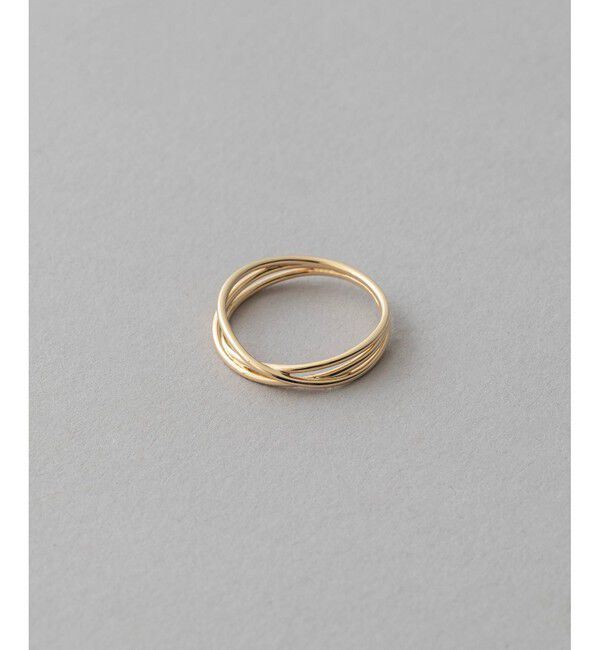 ete「[レイヤード] K10YG メッシュ リング」|リング|