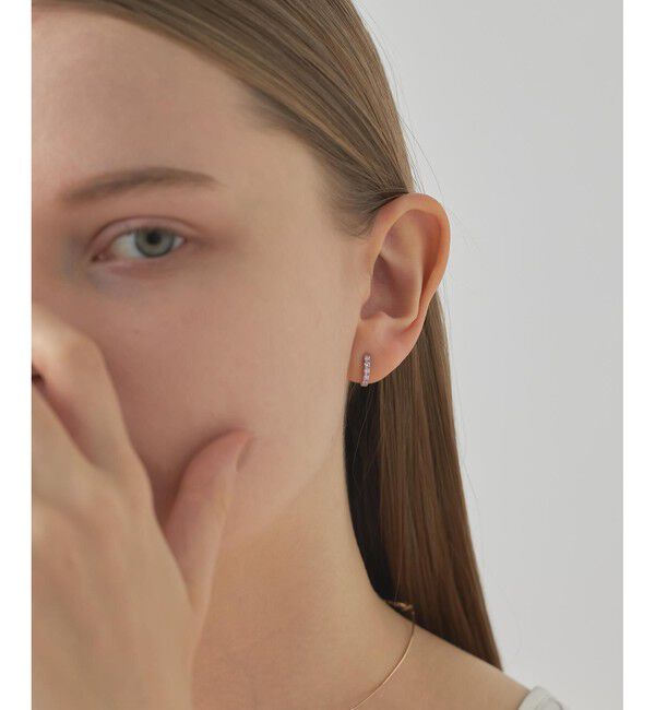 ete「ビジュー タイトイヤリング」|イヤリング|