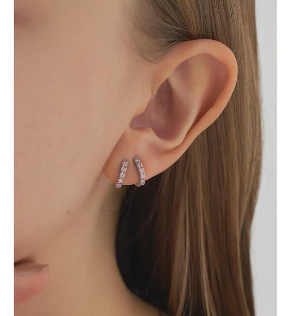 ete「ビジュー タイトイヤリング」|イヤリング|