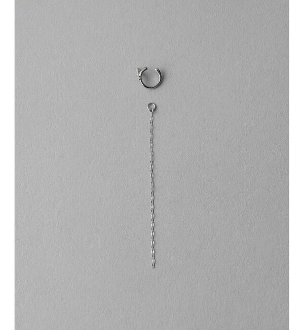 ete「チェーン ビジュー イヤリング」|イヤリング|