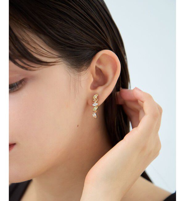 ete「ビジュー マーキス ピアス」|ピアス|