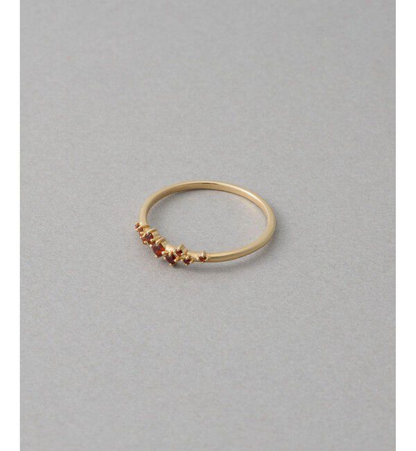 ete「[ガーネット] K10YG パルプ リング」|リング|