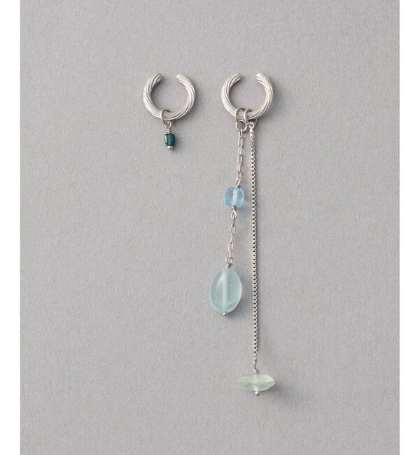 ete「[フォーチュン] ナチュラルストーン チャーム /Peaceful」|イヤリング|