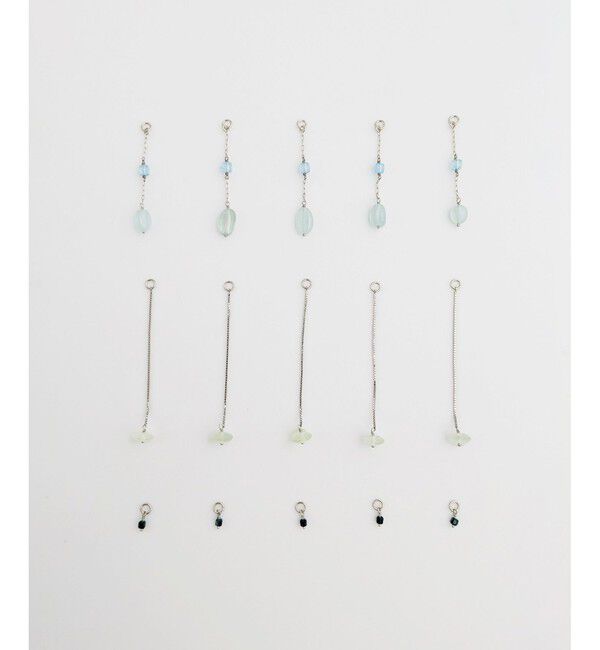 ete「[フォーチュン] ナチュラルストーン チャーム /Peaceful」|イヤリング|