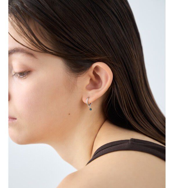 ete「[フォーチュン] ナチュラルストーン チャーム /Peaceful」|イヤリング|