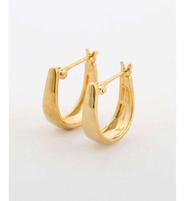 Jouete「フープピアス クラフト」|ピアス|イエローゴールド