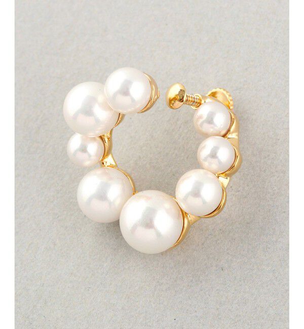 Jouete「ランダムパール サークルイヤリング」|イヤリング|