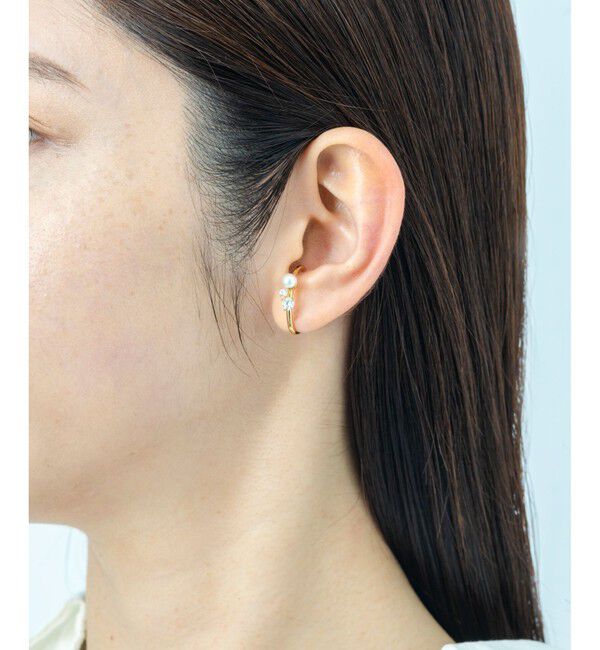 Jouete「ウェアリング ジルコニア&times;パール」|イヤリング|