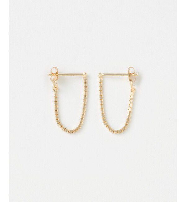 Jouete「K10YG チェーン ピアス」|ピアス|イエローゴールド