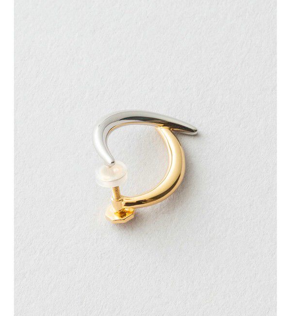 Jouete「サークルイヤリング アーチ コンビカラー」|イヤリング|