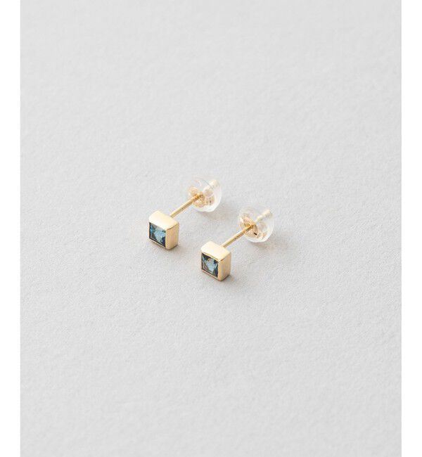 Jouete「K10YG ピアス ロンドンブルートパーズ」|ピアス|