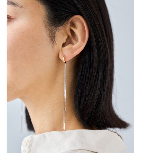 Jouete「[ダブルフェイス] イヤリング ロングチェーン」|イヤリング|